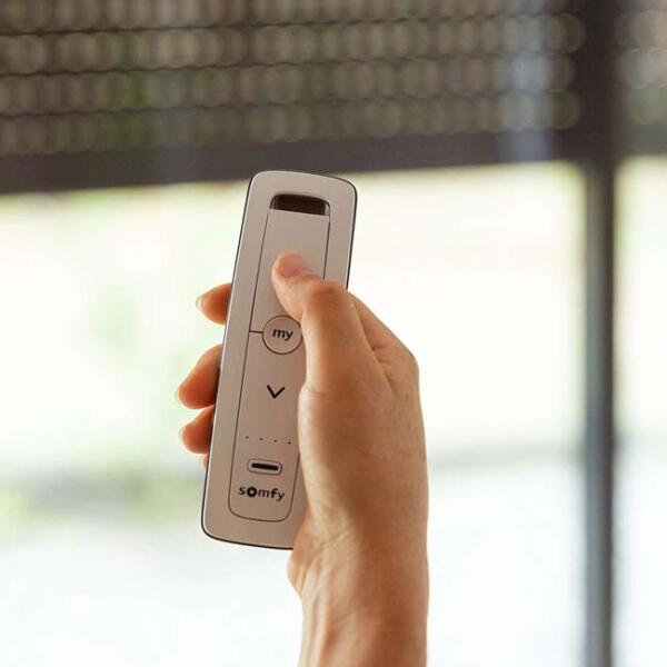 Somfy automated internal motorised blinds by Fabric Creations in Cheltenham