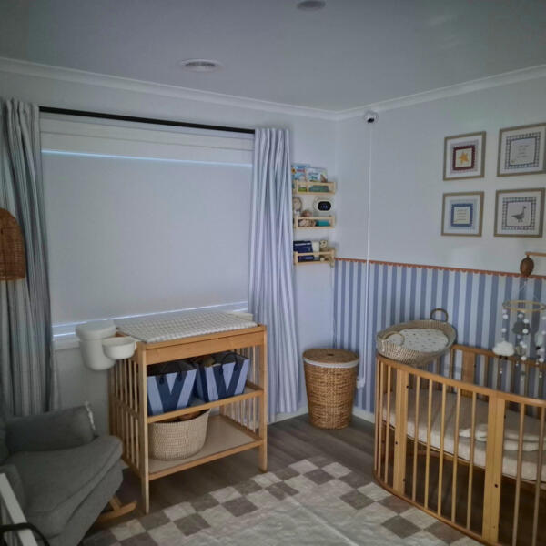 Nursery with Roller Blind in Full Cassette