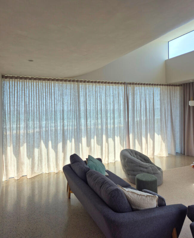 Sheer Curtain for Beach Front Privacy