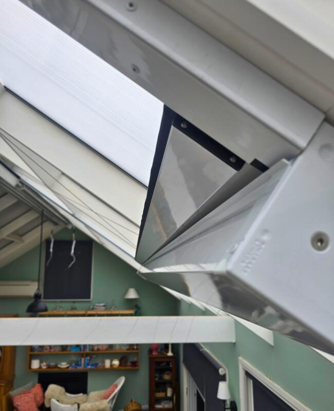 Close up of a skylight Zipscreen in Shoreham