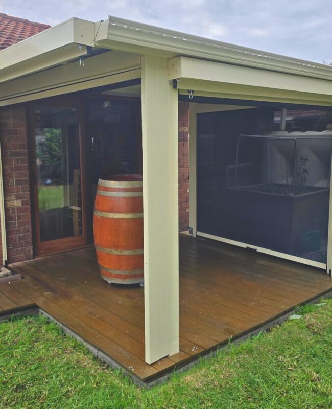 Chelsea deck turned into a weather resistance entertainment zone by Fabric Creations